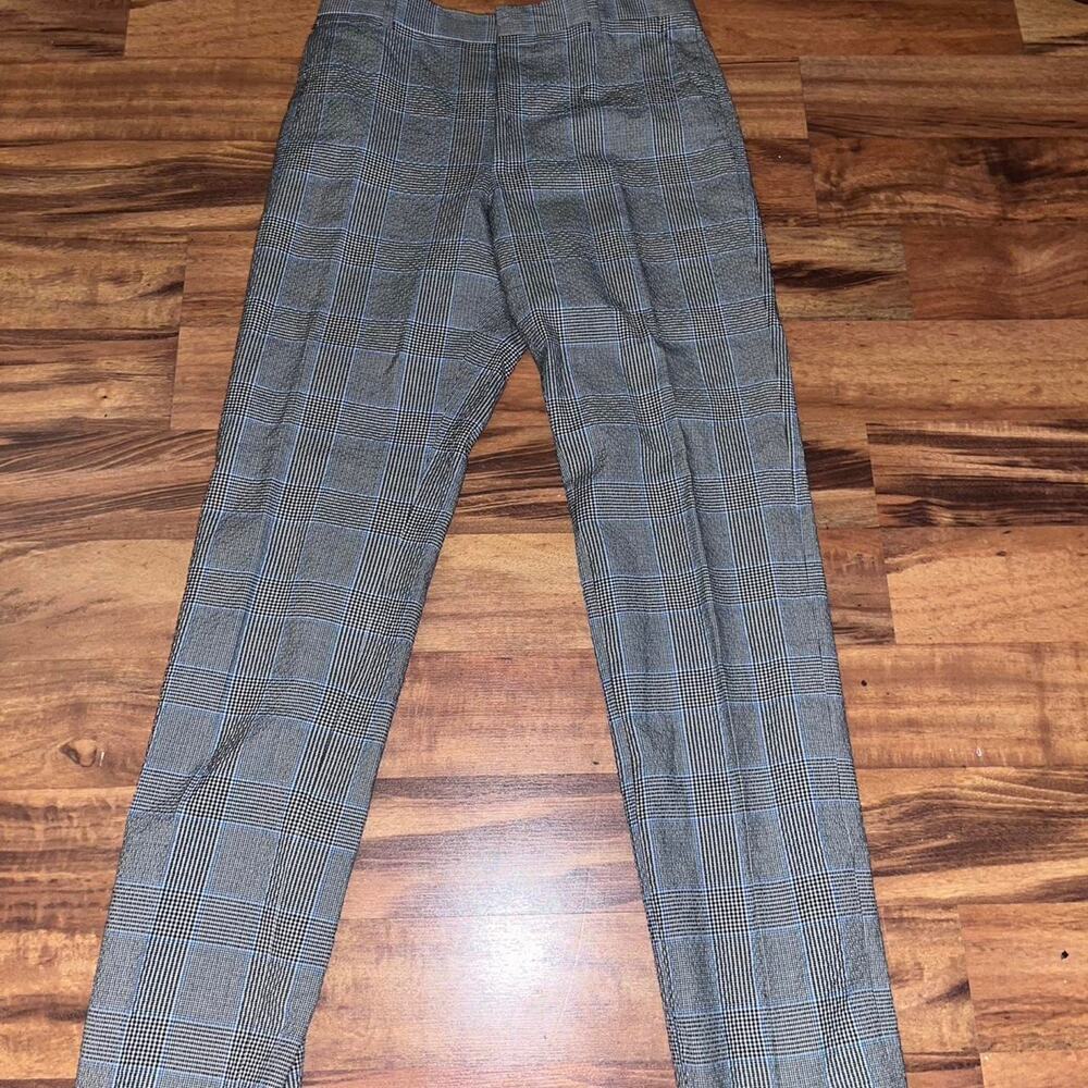 Paul Smith Prince of Wales Check Seersucker Dress Pants Trousers 28x30